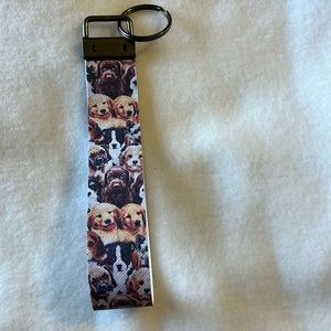 Faux Leather Keychain Fab Wristlet